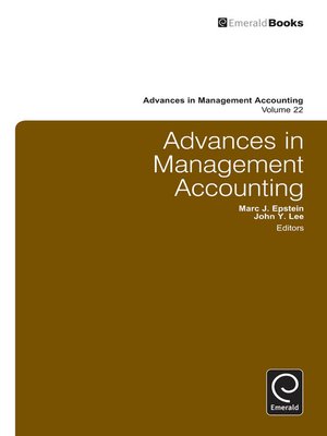 cover image of Advances in Management Accounting, Volume 22